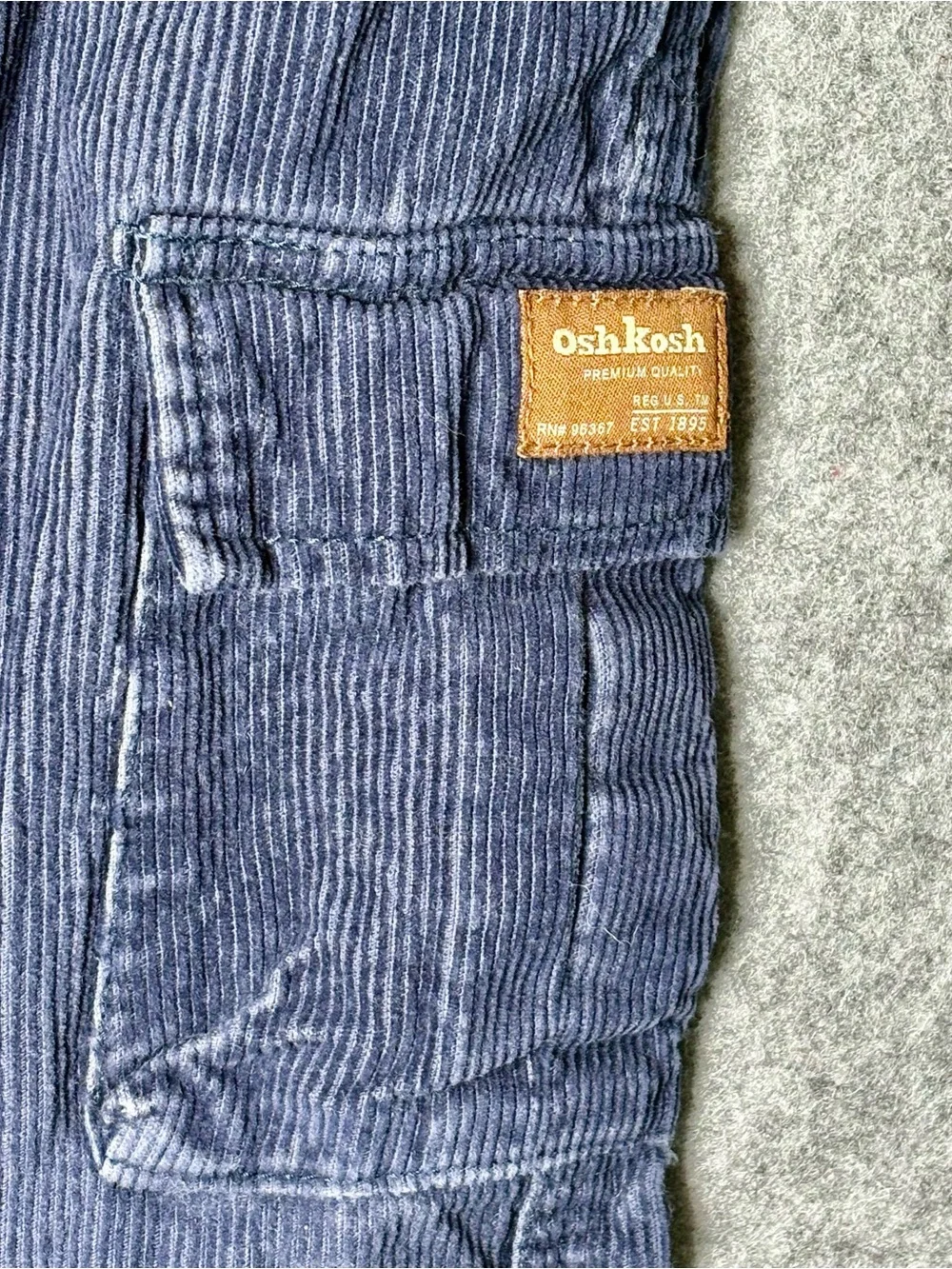 OshKosh B'gosh Navy Corduroy Cargo Toddler Corduroy 3T